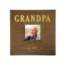 Grandpa est. 2026 Photo Album 200 4x6 New Grandpa Father's Day Gift
