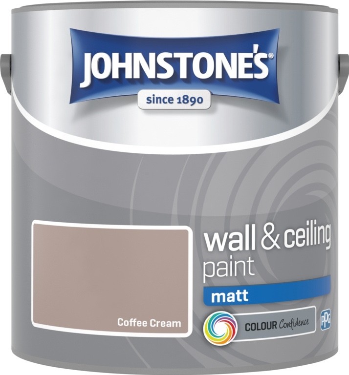 Johnstones Wall & Ceiling Matt Emulsion Paint 2.5l Coffee Cream - Image 2