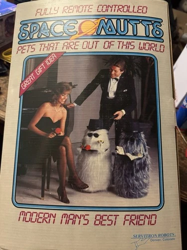 1980's 80s Old Toy Robot SPACE MUTTS Vintage Remote control Robotic Addams Famil