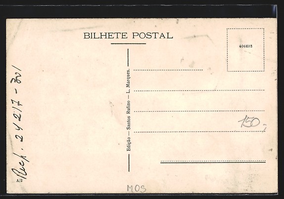 Old postcard Lourenco Marques, Governor General Residence 