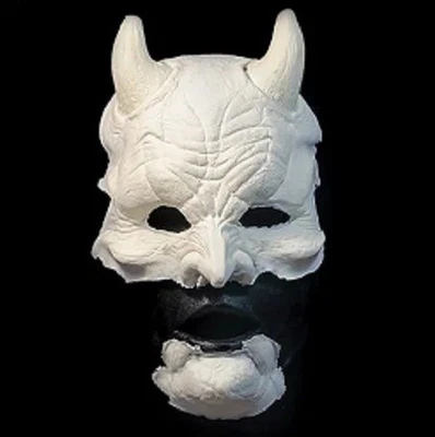 Máscara facial de látex de espuma protésica demonio antiguo Halloween Woochie maquillaje FX FO132 - Imagen 1 de 2