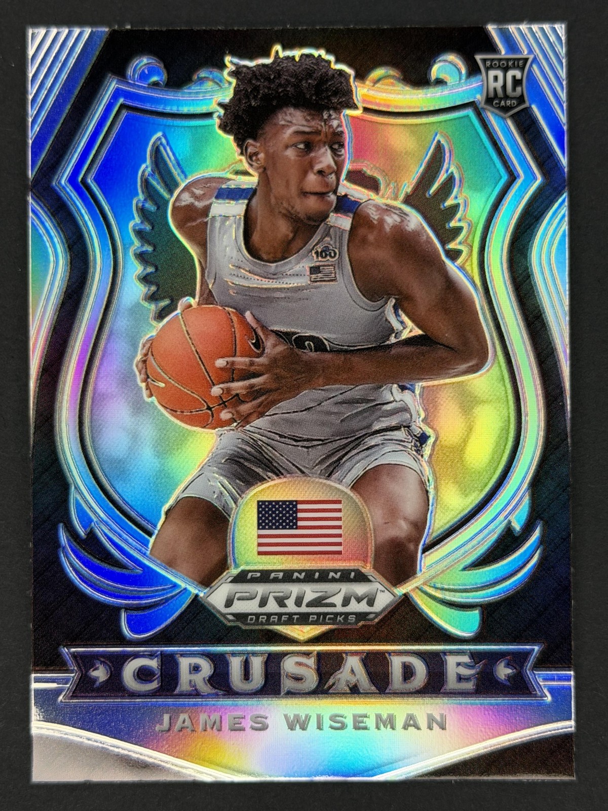 James Wiseman 2020 Panini Prizm Draft Picks Collegiate Green - #82