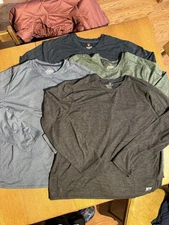 Rugged Elements Men’s XXL Long Sleeve Tech Shirt Lot of 4 Utility Stretch
