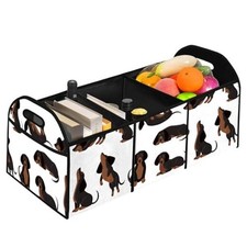 Car Trunk Storage Box with Pockets Car Accessory for SUVs Cars Automotive Dog