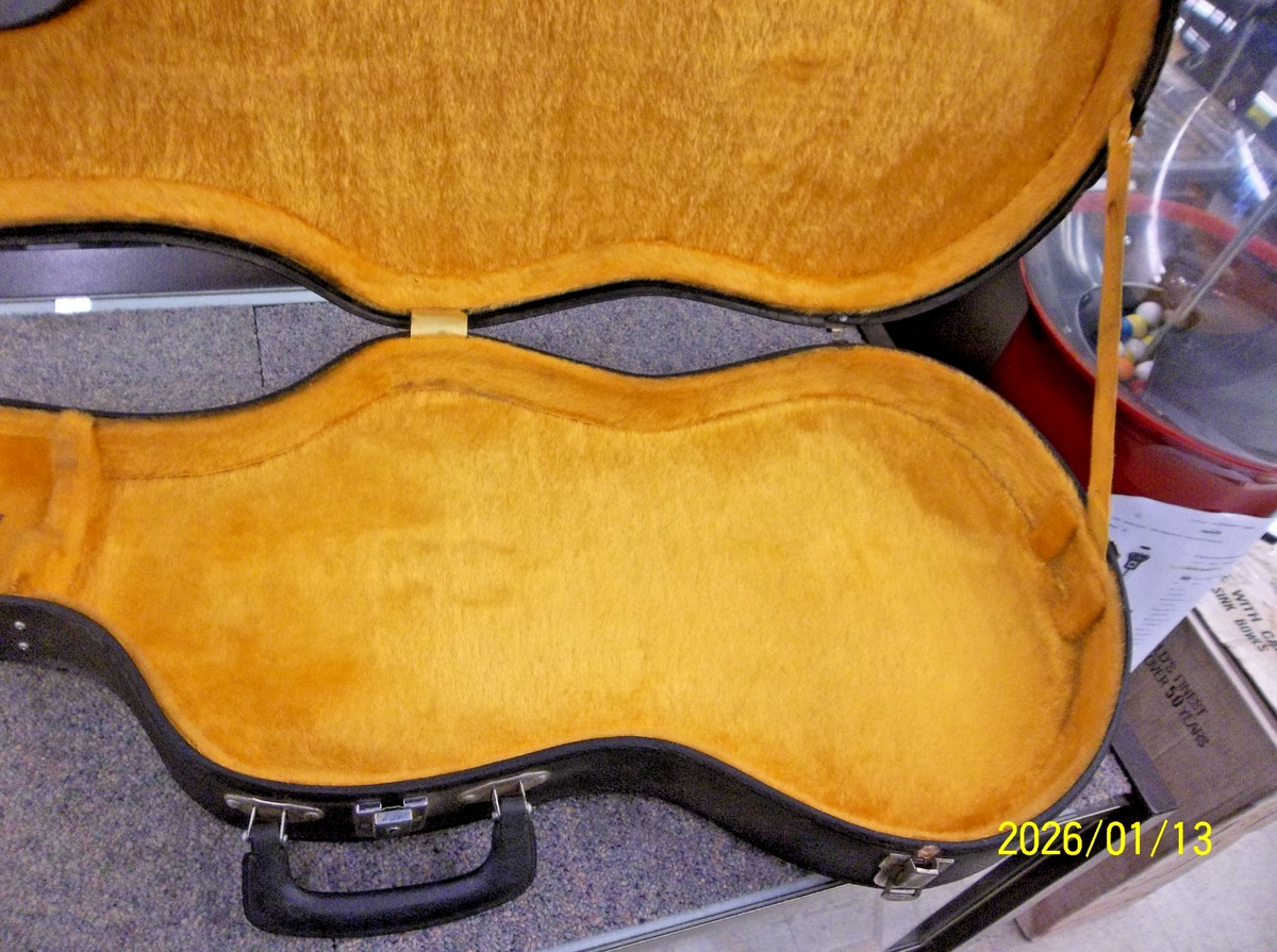 ギターケース　VINTAGE Vintage no name ELECTRIC HARD Guitar Case BLACK/ YELLOW inside 5