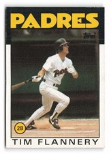1986 Topps #413 Tim Flannery San Diego Padres
