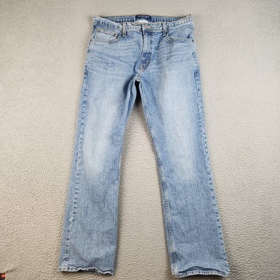 Arizona Jeans Men's 33x32 Blue Bootcut Mid Rise Slim Fit Light
