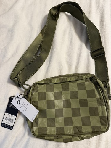 NEW Aloha Collection Splash Proof Checkmate le Tour Limu/Olive Crossbody Bag
