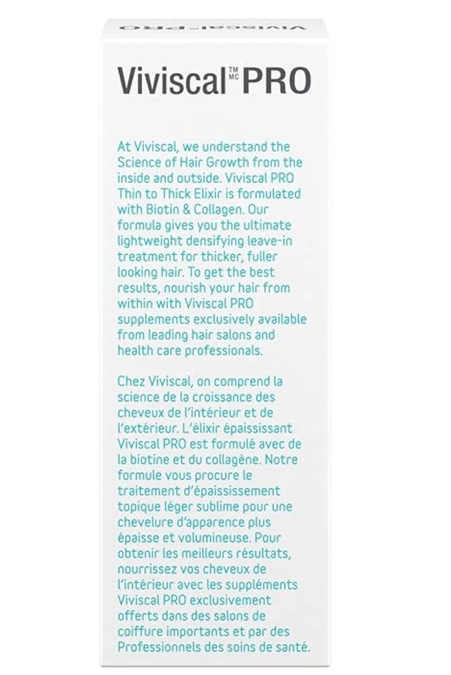Viviscal Professional Elixir fino a grueso biotina colágeno queratina 1,7 fl oz Foto 3 de 3