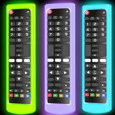 Universal Remote Control Protective Case Silicone Anti-Slip Cover in the Dark
