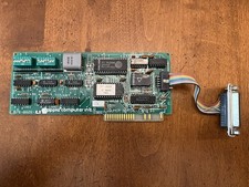 Apple II plus, Apple IIe Apple IIgs Super Serial Card W/ Cable Tested Works