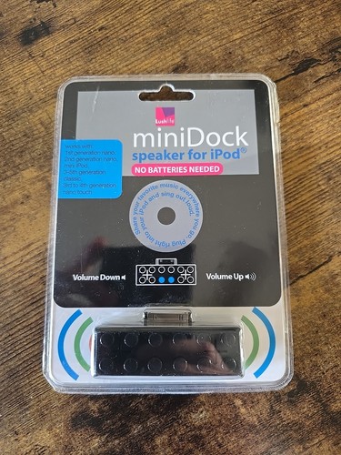 Lush Life iPod Building Block MiniDock Speaker Black (NEW)
