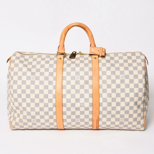 Louis Vuitton Keepall 50 Boston Bag N41430 Dar Azur Canvas 4a002402 r0_0522
