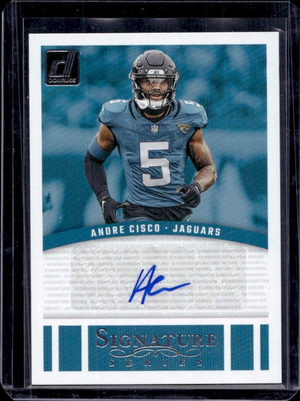 2024 Panini Donruss Andre Cisco Signature Series Auto Autograph #SSE-ACI Jaguars
