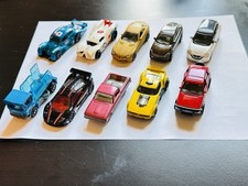 LOT OF 10 MINIATURE MINI DIECAST  PLASTIC TOY CARS VEHICLES TRUCKS