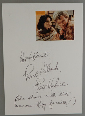 Autogramm US Film- und TV Schauspieler Peter Haskell erteilt ca.  2002 (131760)