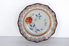 Vintage Prodotto IN Giappone Dipinto a Mano Floreale Ottagonale Dish Porcellana