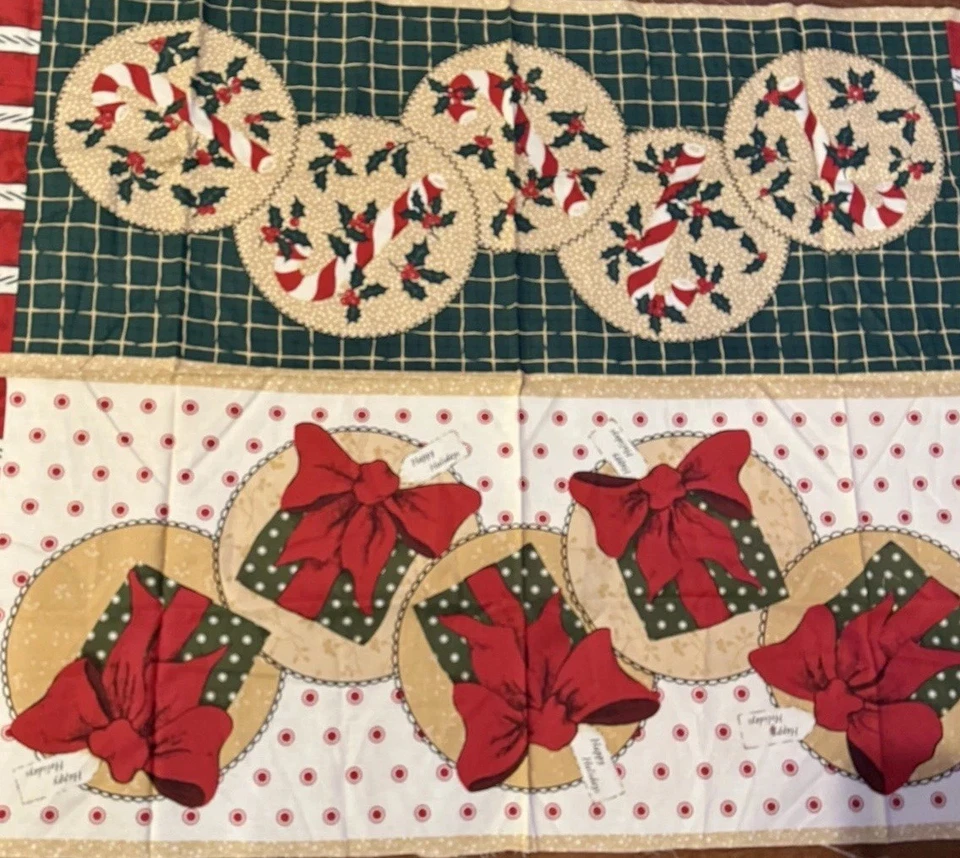 CHRISTMAS PUNCH By Thimbleberries 2008 RJR Fabrics Present Holly 29 x 44” - Image 2 of 3