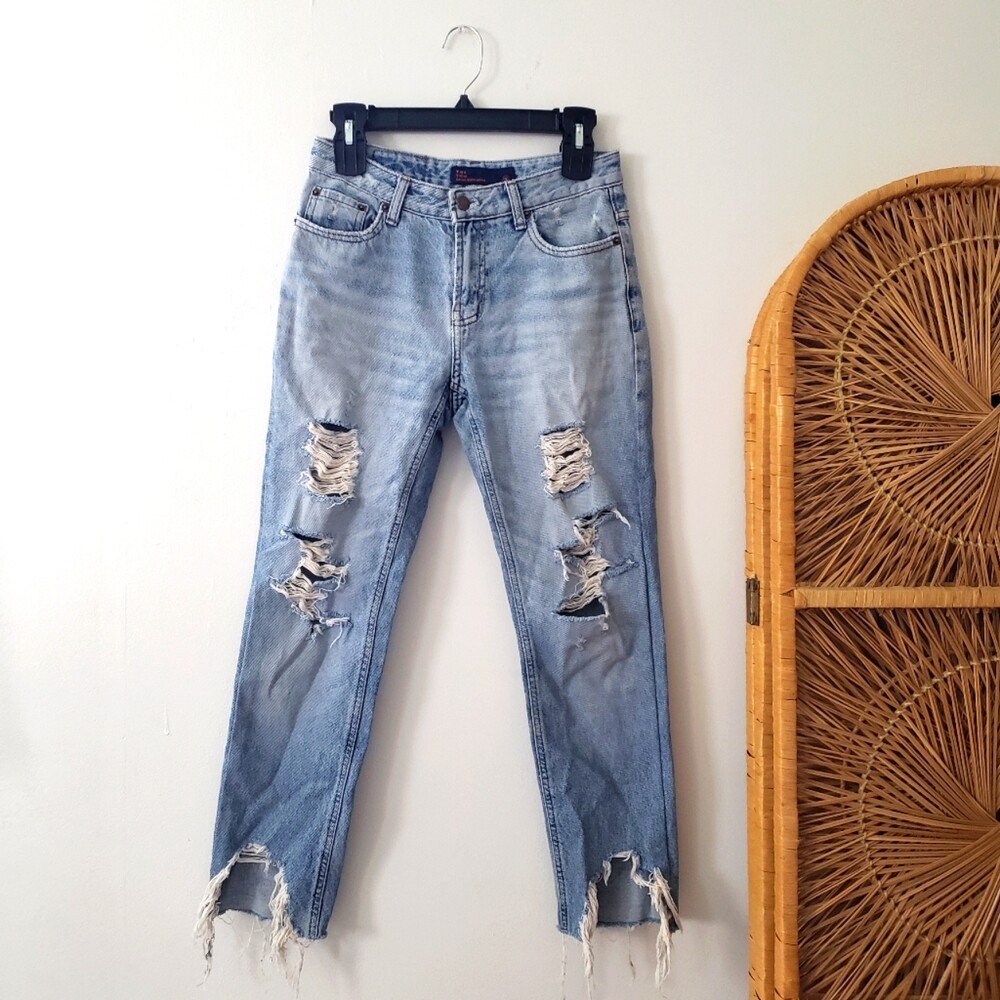 T.B2 Trend Basic Born Again Distressed Jeans - image 1