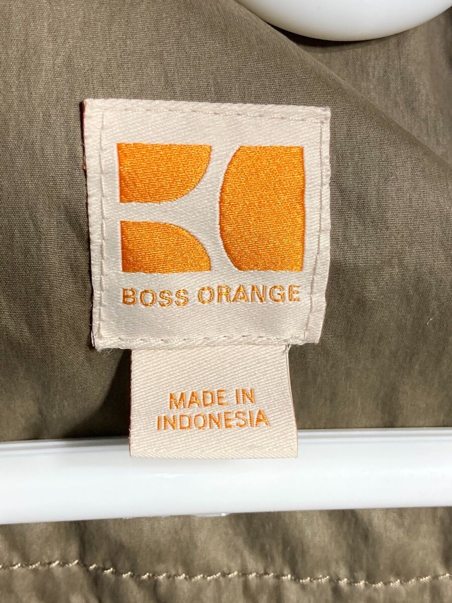 Vtg Hugo Boss Orange Polyester / Cotton Casual Hood Jacket Vtg Hugo Boss Orange Polyester / Cotton Casual Hood Jacket