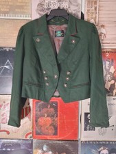 Retro Perry's Germanesque Green Wooly Blazer Size M