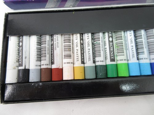 Daler Rowney Oil Pastel Set 24 Pieces Professional Quality Mixed Media NEW/BOX - Picture 6 of 10