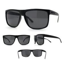 Kush Mens Classic All Black Iconic Gangster Sport Horn Rim Sunglasses