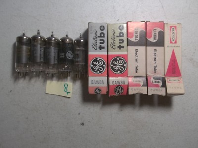 LOT OF 5 NEW IN BOX ASSORTED ELECTRONIC TUBE 6AW8A (337)