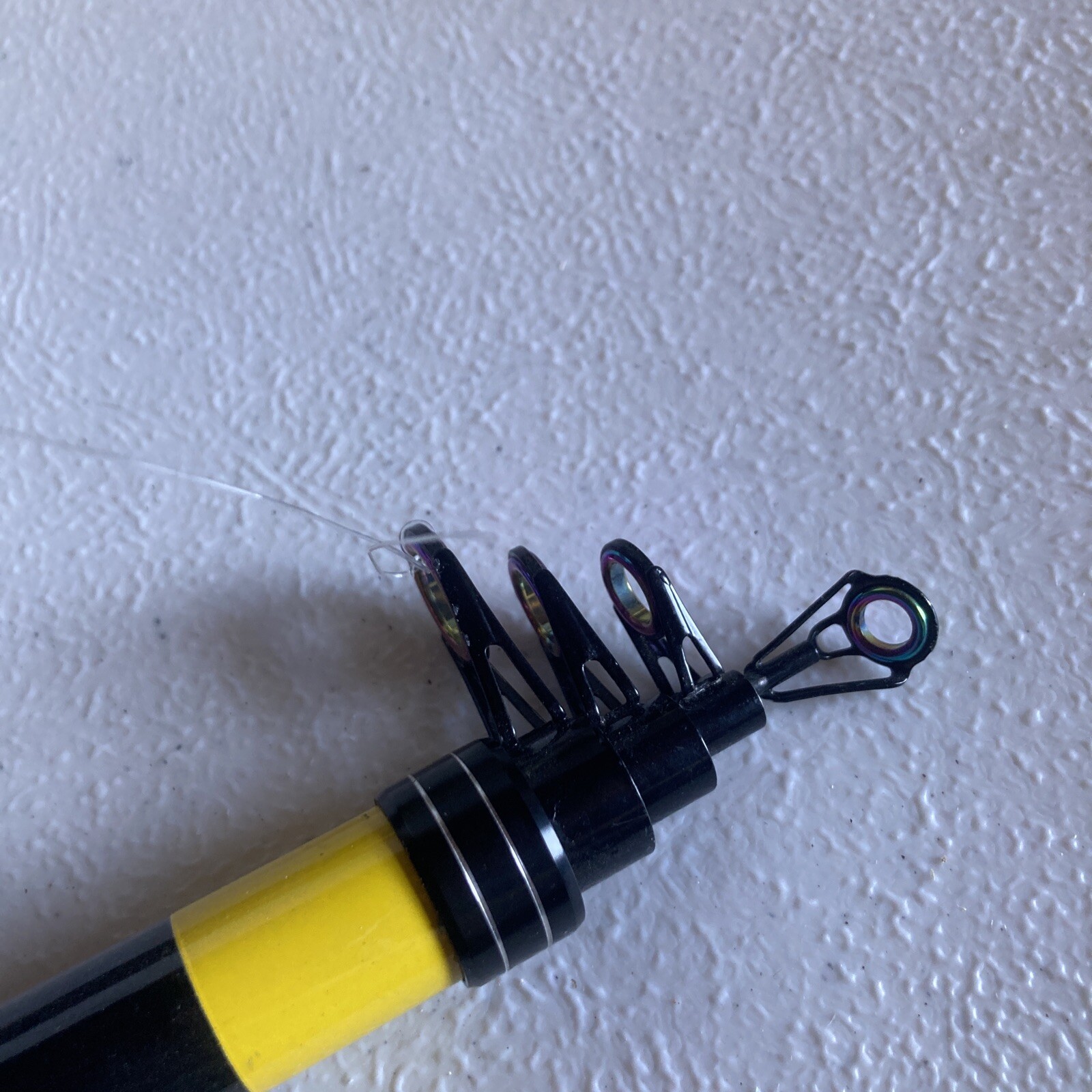 Richcat Fishing Pole WA5000 Travel Rod Reel Extendable Freshwater Yellow Black