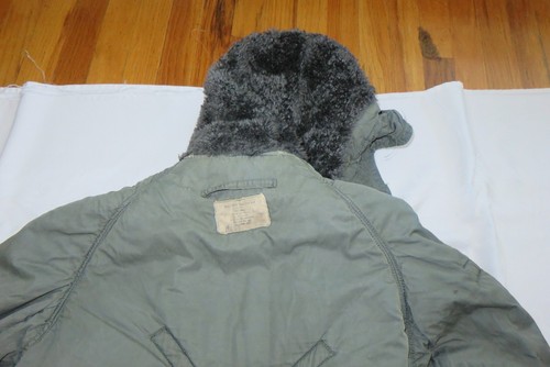 Vintage USGI Jacket Flying Parka w/ Fur Trim Hood Stock #8415-899-0374 Men Small - Picture 5 of 24