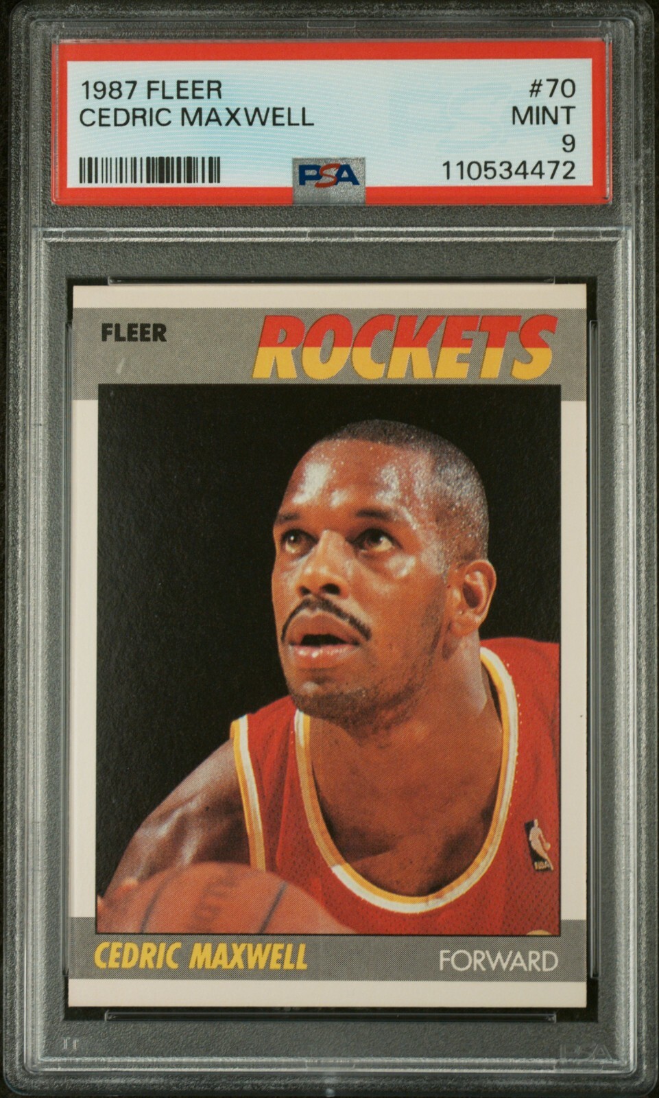 1987 Fleer Basketball #70 Cedric Maxwell - PSA 9