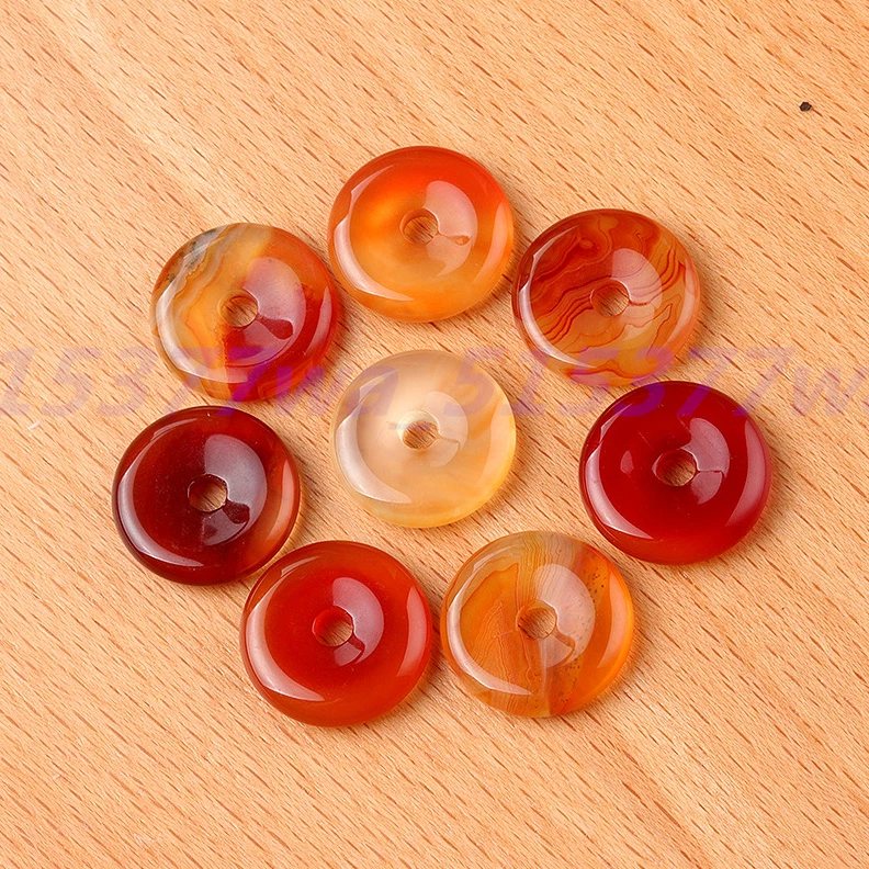 批发5件装12-16毫米多色宝石水晶甜甜圈灵气吊坠DIY珠宝首饰 — 第 4/4 张图片