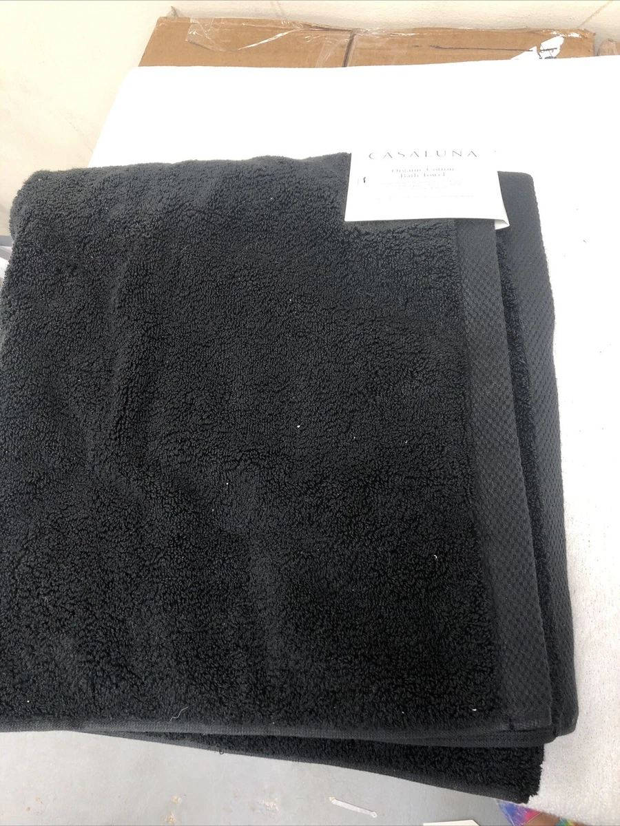 Casaluna Bath | Casaluna Organic Cotton Bath Towel BLACK. 30 x 56in | Color: Black | Size: Os | Fashionathome22's Closet