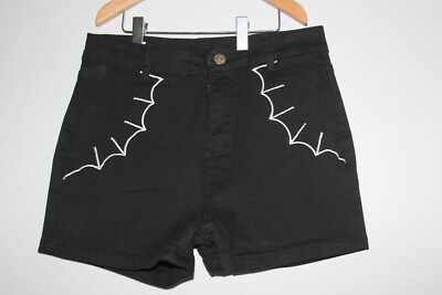 BANNED Damen Shorts - Bell Tower Bat - Gothic Rock - Größe S