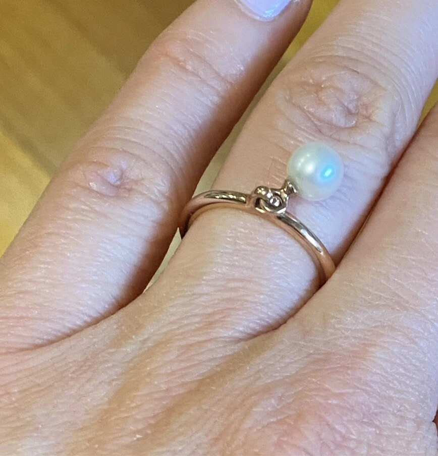Contemporary pearl ring pandora sale