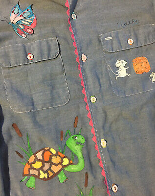Vtg 70s 80s JC Penney Big Mac Animal Art Button Up Shirt M Vtg 70s 80s JC Penney Big Mac Animal Art Button Up Shirt M