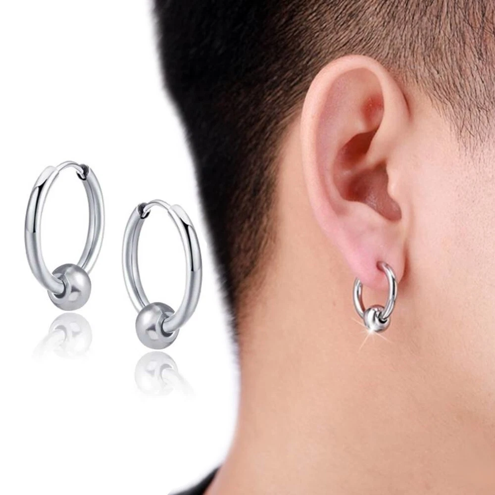 Orecchini Sfera Argento Sterling Orecchini A Sfera In Argento Sterling 925 Massiccio - Diametro 6,10,12,14 Mm - Chiusura A Farfalla Sfere Argento Sterling - Foto 9