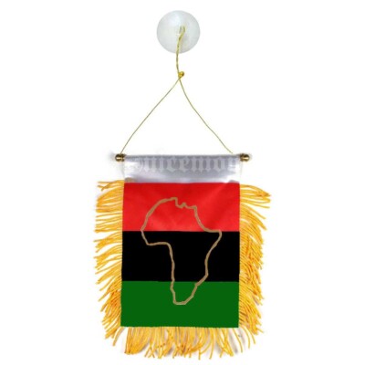 Africa Afro Flag Mini Banner Flag Marcus Garvey Rasta Car Mini Flags 4 ''x 6''