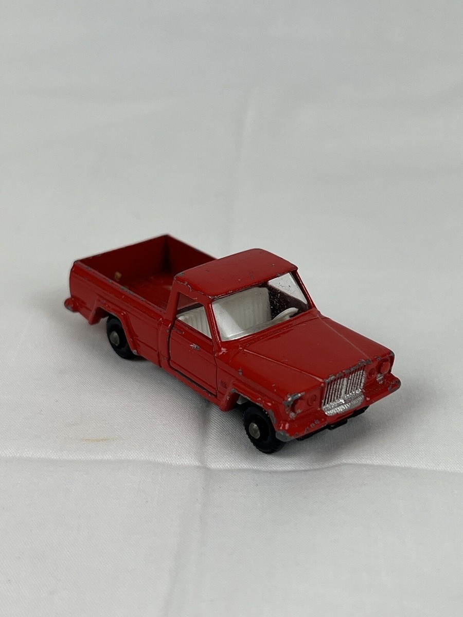 ミニカー MATCHBOX No.71 JEEP GLADIATOR PICK-UP Matchbox No. 71 Jeep Gladiator Pickup Truck Red Type D Box Lesney