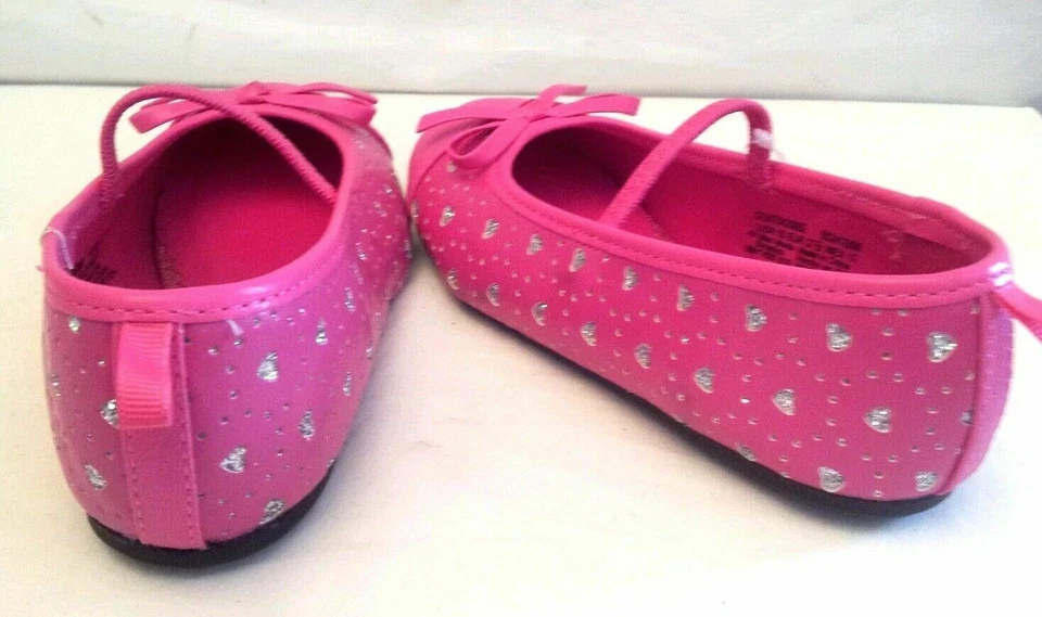 Toddler Girls Closeout Size "2", "3" PINK Premium Mary Jane Flats - Image 3 of 4