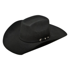 Ariat Men's 2X Wool Black Felt Hat A7520201