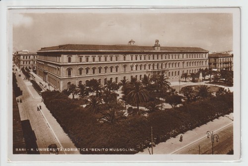 1940 - ALTE POSTKARTE VON BARI - UNIVERSITÄT BENITO MUSSOLINI - FORM. KLEIN