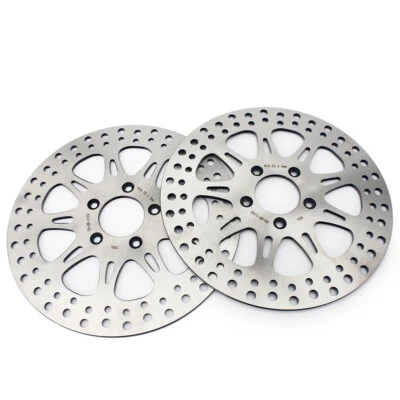 2x Disque de Frein Avant pr HARLEY Touring Road Glide King 00-07 FLHX FXSB FLSTC - Photo 1/4