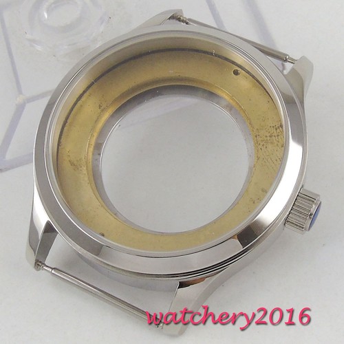 42mm Sapphire Glass Automatic Watch Case fit 2836 MIYOTA movement men's