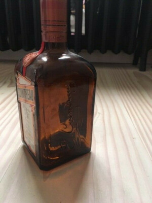 Cointreau Leerflasche, zur Lampe umbaubar oder als Kerze Vintage Style
