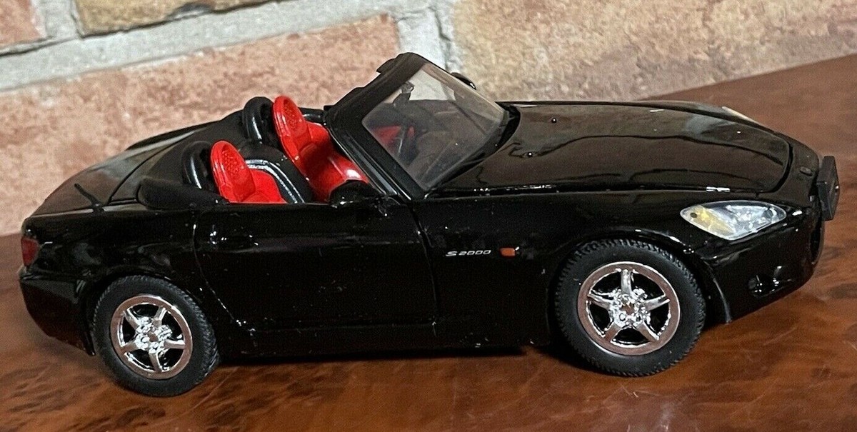 Honda S2000 Convertible black Car SCALE 1:24 SCALE BRAND NEW | eBay