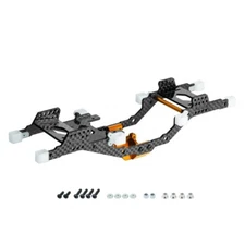 NexxSpeed Aluminum/ Carbon Fiber Conversion Chassis Kit ( GOLD ) - FMS FCX24