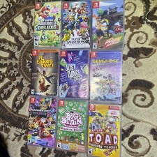 Lot of 9 Empty Nintendo Switch Game Cases No Games 