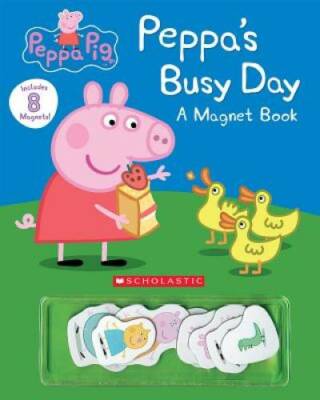 Peppa's Busy Day Magnet Book (Peppa Pig) - Hardcover By Eone - GOOD