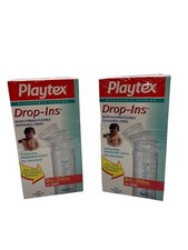 2 Playtex Drop-ins Nurser Bottles Liners - 8 oz 50 Count NEW in Sealed Box